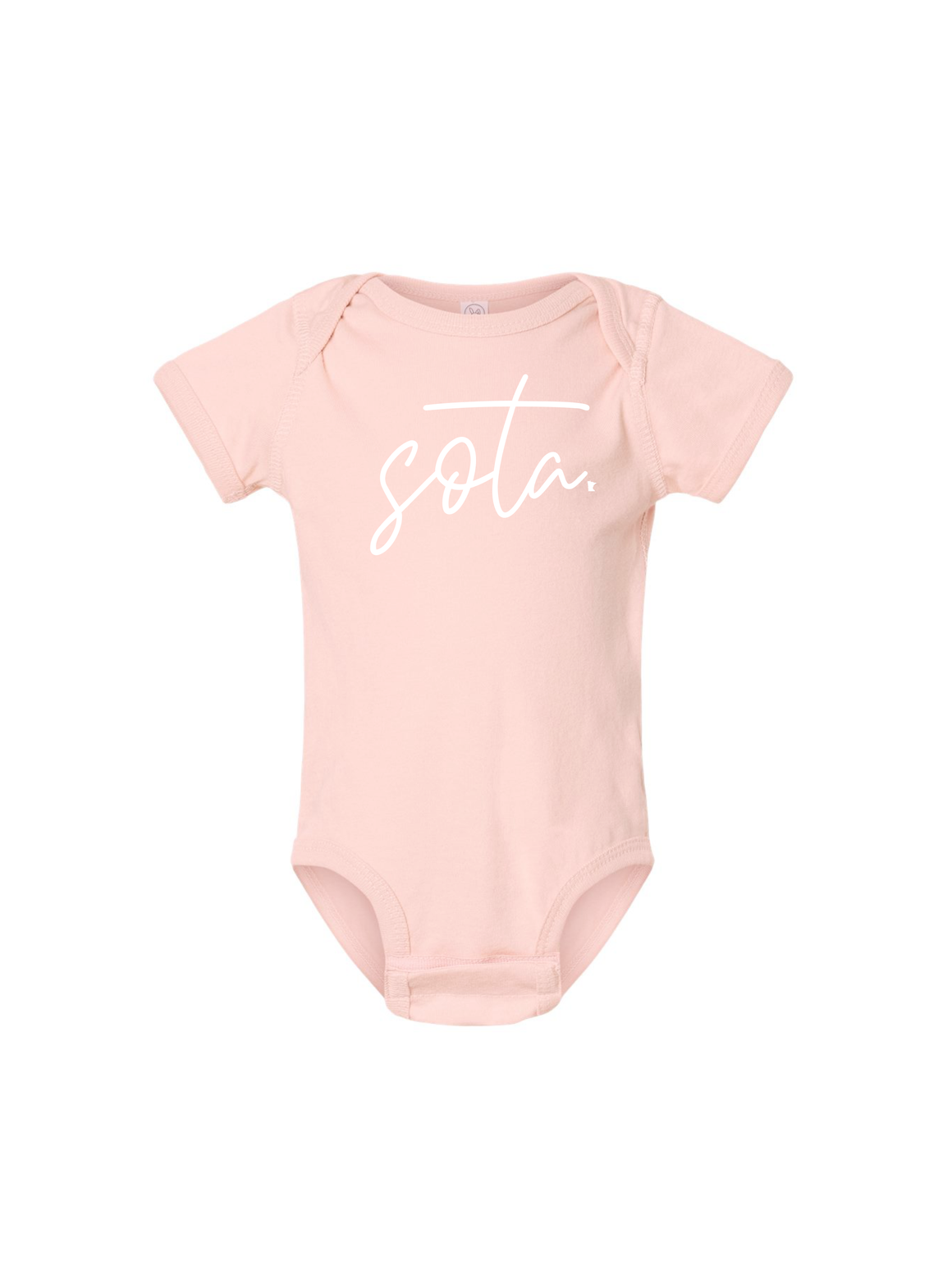 Baby Sota Onesie [lt. pink] - Northern Print Co.
