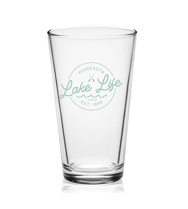 Lake Life Pint Glass - Northern Print Co.