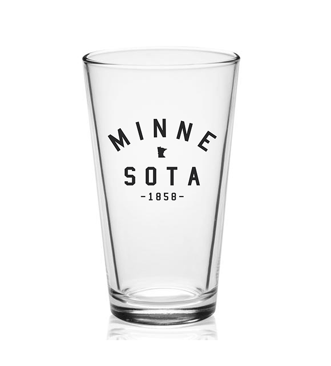 MN Pint Glass - Northern Print Co.