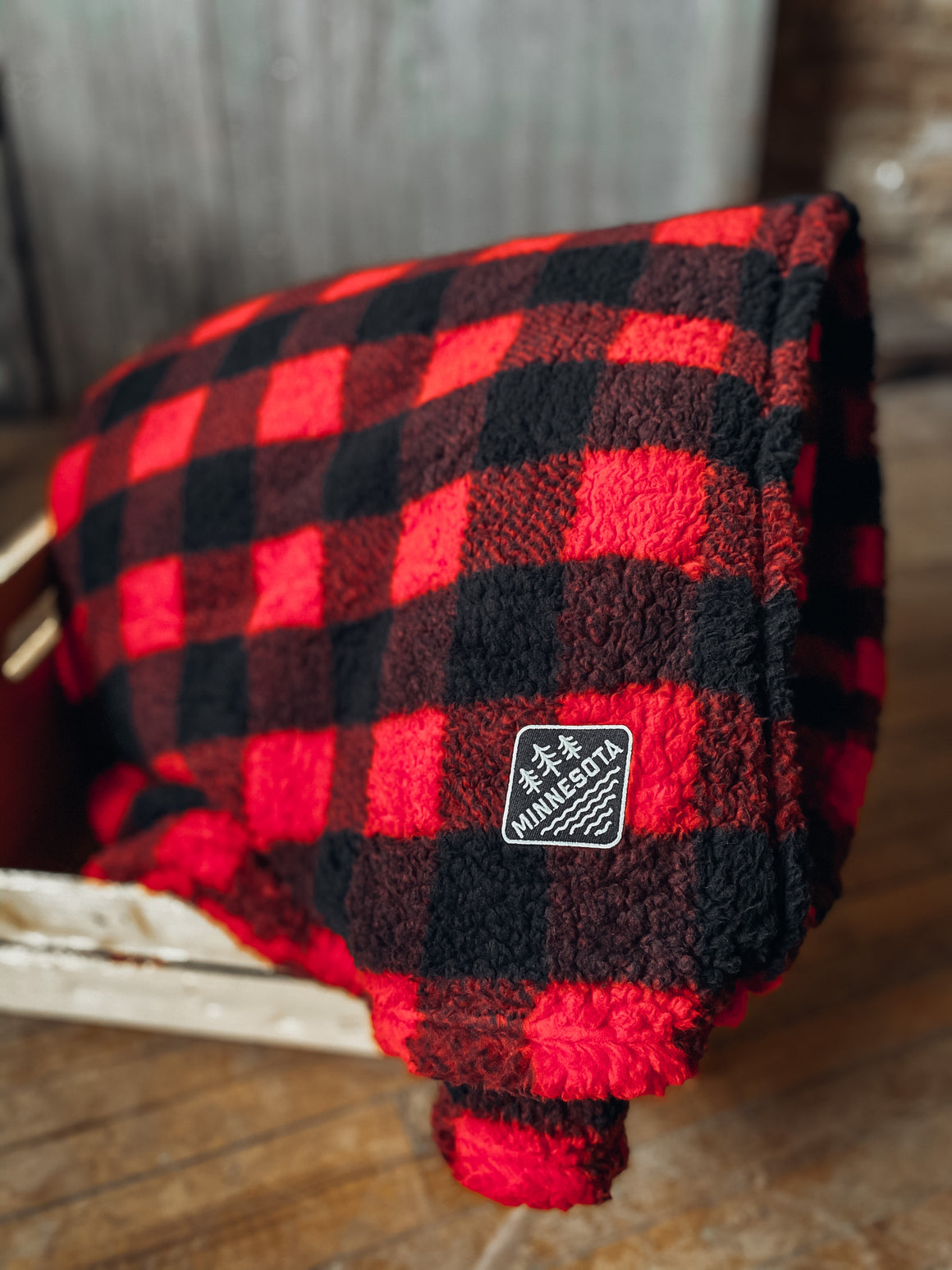 Lumberjack Sherpa Blanket - Northern Print Co.