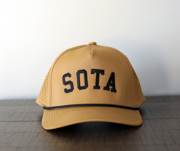 Weekender Rope Snapback [Camel/Black] - Northern Print Co.