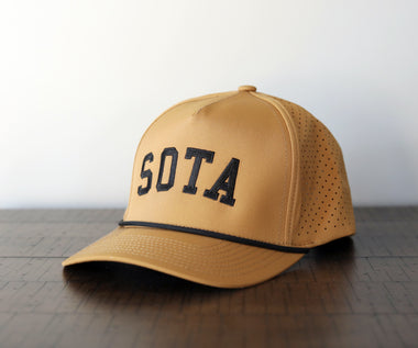 Weekender Rope Snapback [Camel/Black] - Northern Print Co.