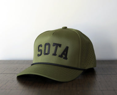 Weekender Rope Snapback [Olive/Black] - Northern Print Co.