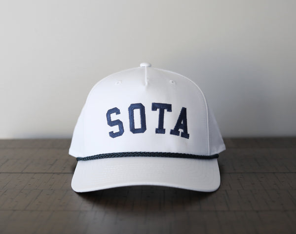 Americana Hat [white/navy] - Northern Print Co.