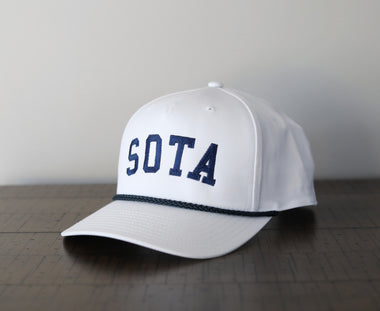 Americana Hat [white/navy] - Northern Print Co.