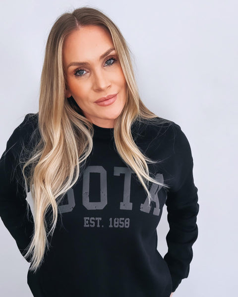 MN Midnight Crewneck [puff logo] - Northern Print Co.