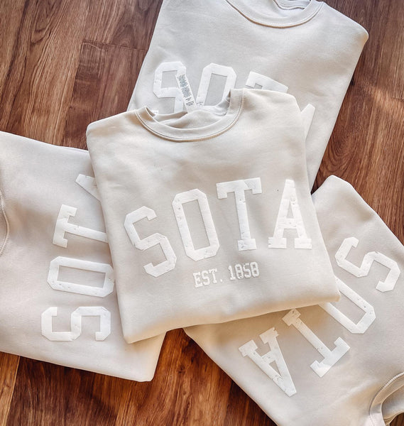 Aspen Crewneck [puff logo] - Northern Print Co.