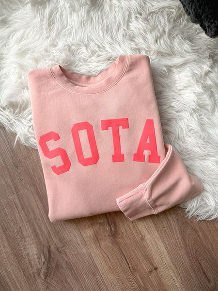 Aurora Crew [puff logo] - Northern Print Co.