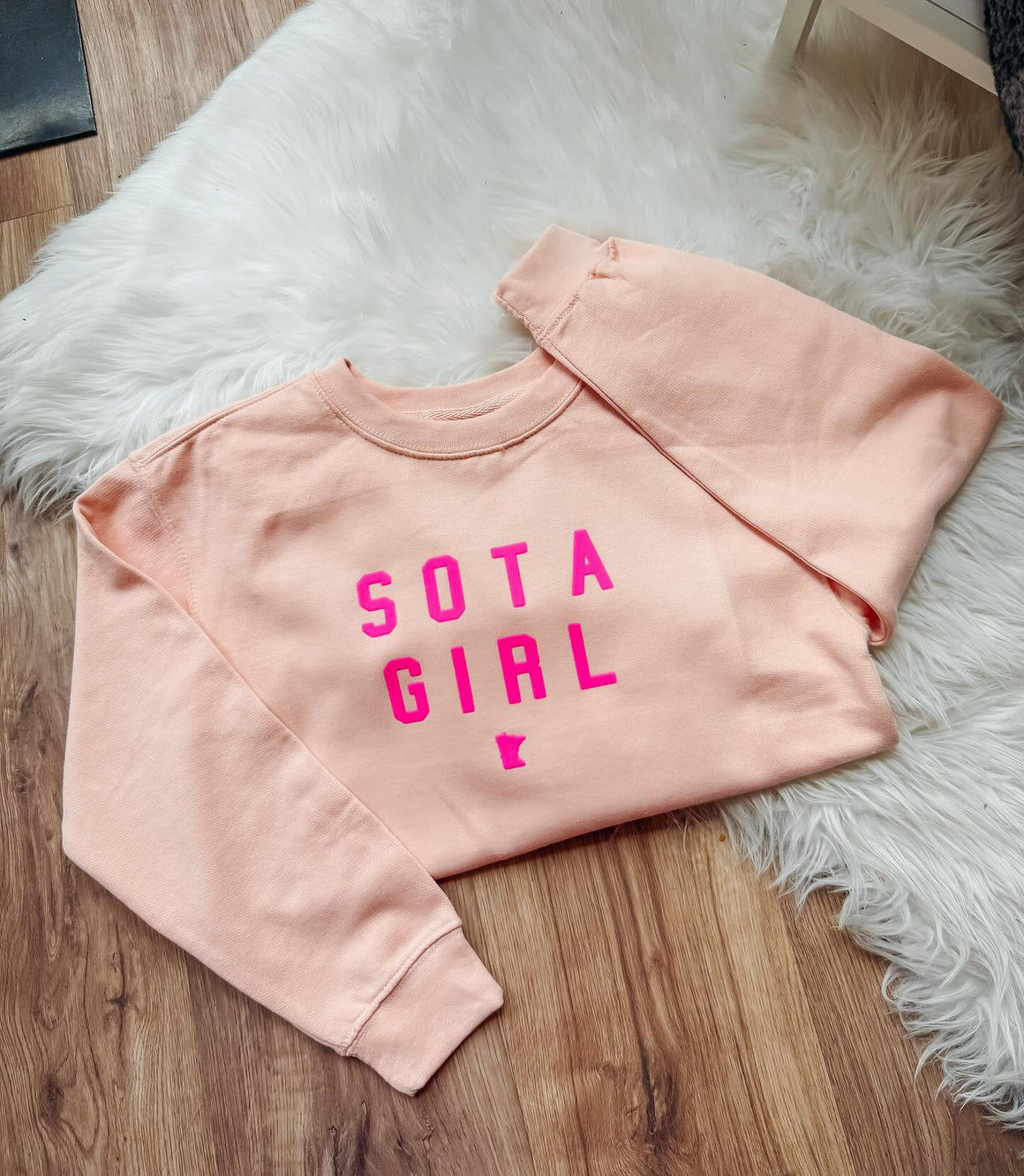 Youth Sota Girl Crew [puff logo] - Northern Print Co.