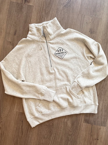 North Star Loon Zip [oatmeal] - Northern Print Co.