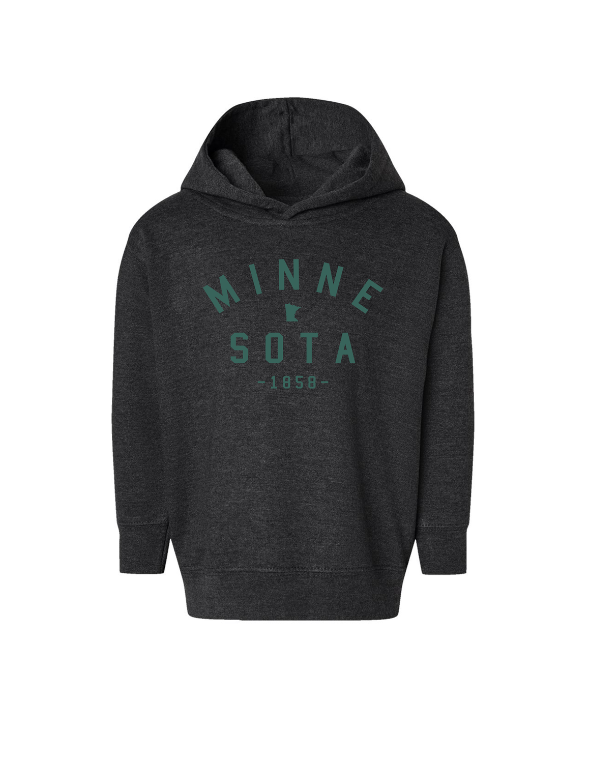 Toddler MN Hoodie [charcoal] - Northern Print Co.