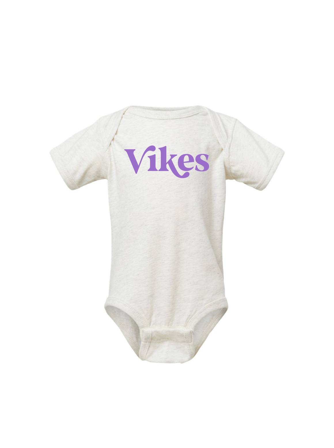 Vikes Onesie [heather natural] - Northern Print Co.