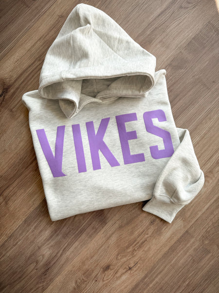 Women's Vikes Hoodie [puff logo] - Northern Print Co.