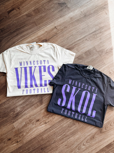Minnesota Vikes Tee [cream] - Northern Print Co.