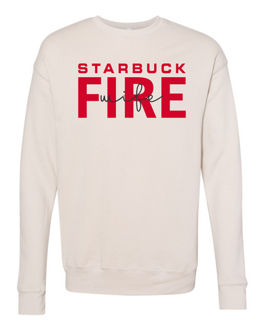 Fire Wife Crewneck [Heather Dust] - Northern Print Co.