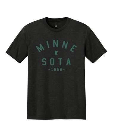 Forest Tee [heather black] - Northern Print Co.