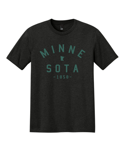 Forest Tee [heather black] - Northern Print Co.