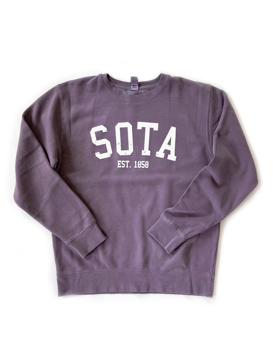 Purple Pride Crew [puff logo] - Northern Print Co.