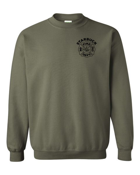 Unisex Gildan Crewneck [Military Green] - Northern Print Co.