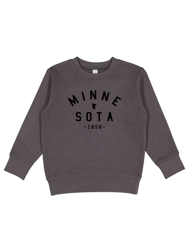 MN Toddler Crew [gravel] - Northern Print Co.