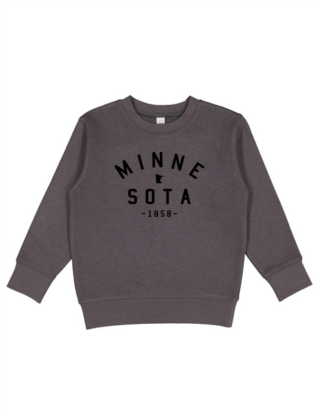 MN Toddler Crew [gravel] - Northern Print Co.