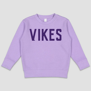 Toddler Vikes Crew [puff logo] - Northern Print Co.