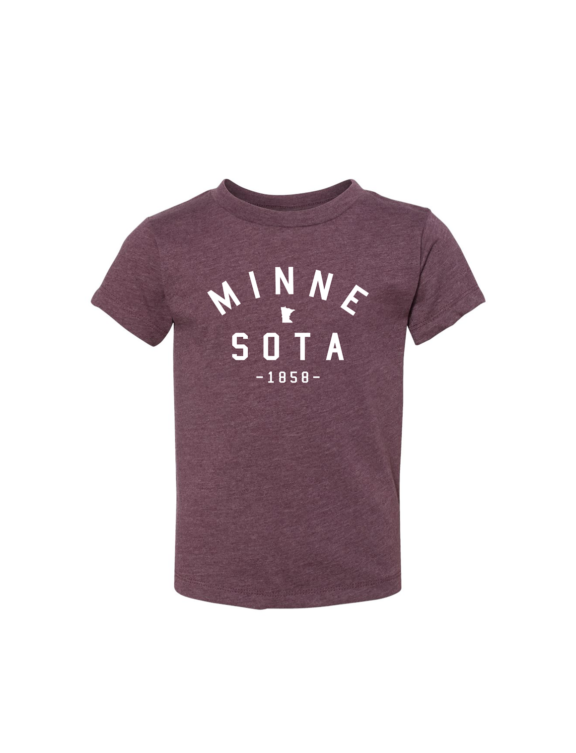 Toddler MN Tee [heather maroon] - Northern Print Co.