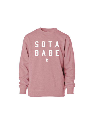 Toddler Sota Babe Crew [rose] - Northern Print Co.