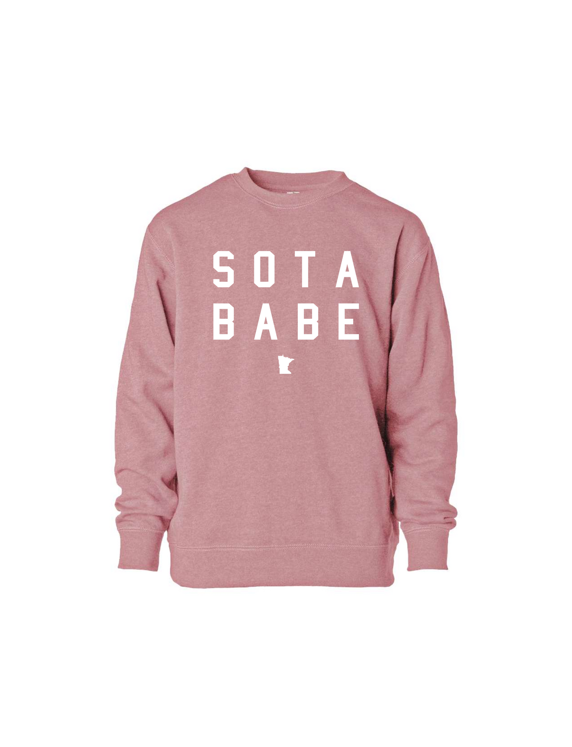 Toddler Sota Babe Crew [rose] - Northern Print Co.