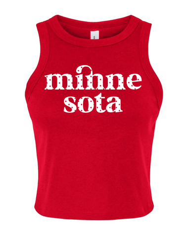 Women's Americana Crop Tank - Northern Print Co.