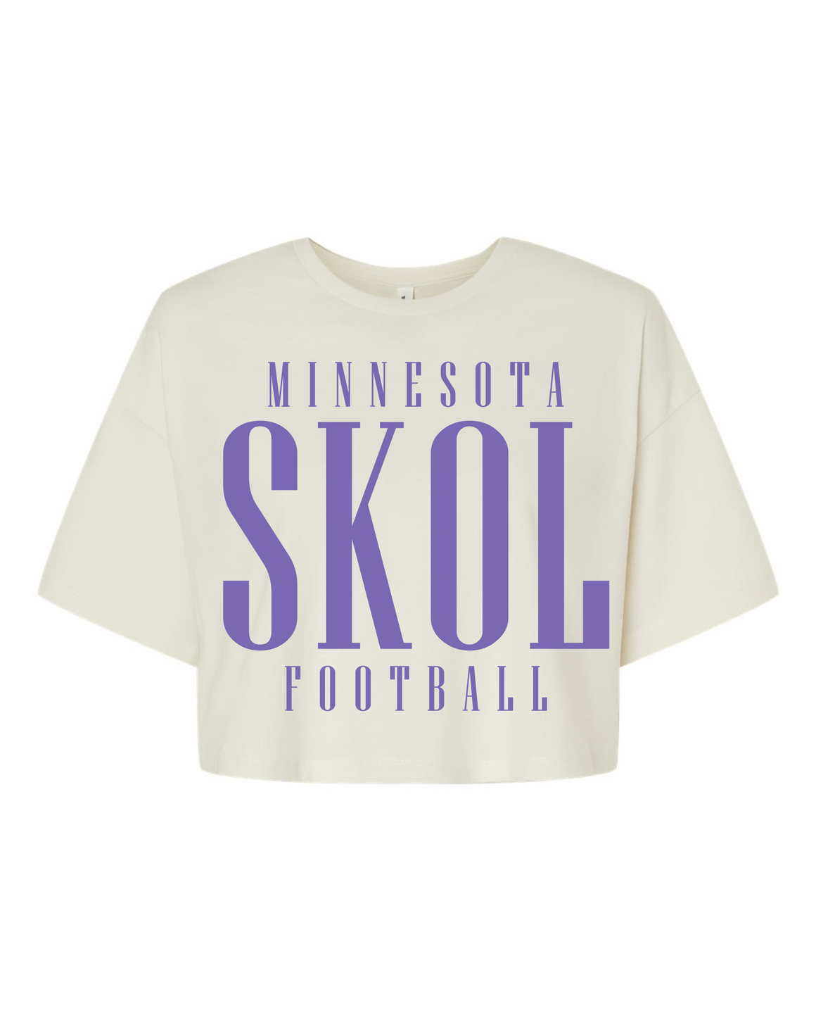 Women's Minnesota SKOL Crop [cream]