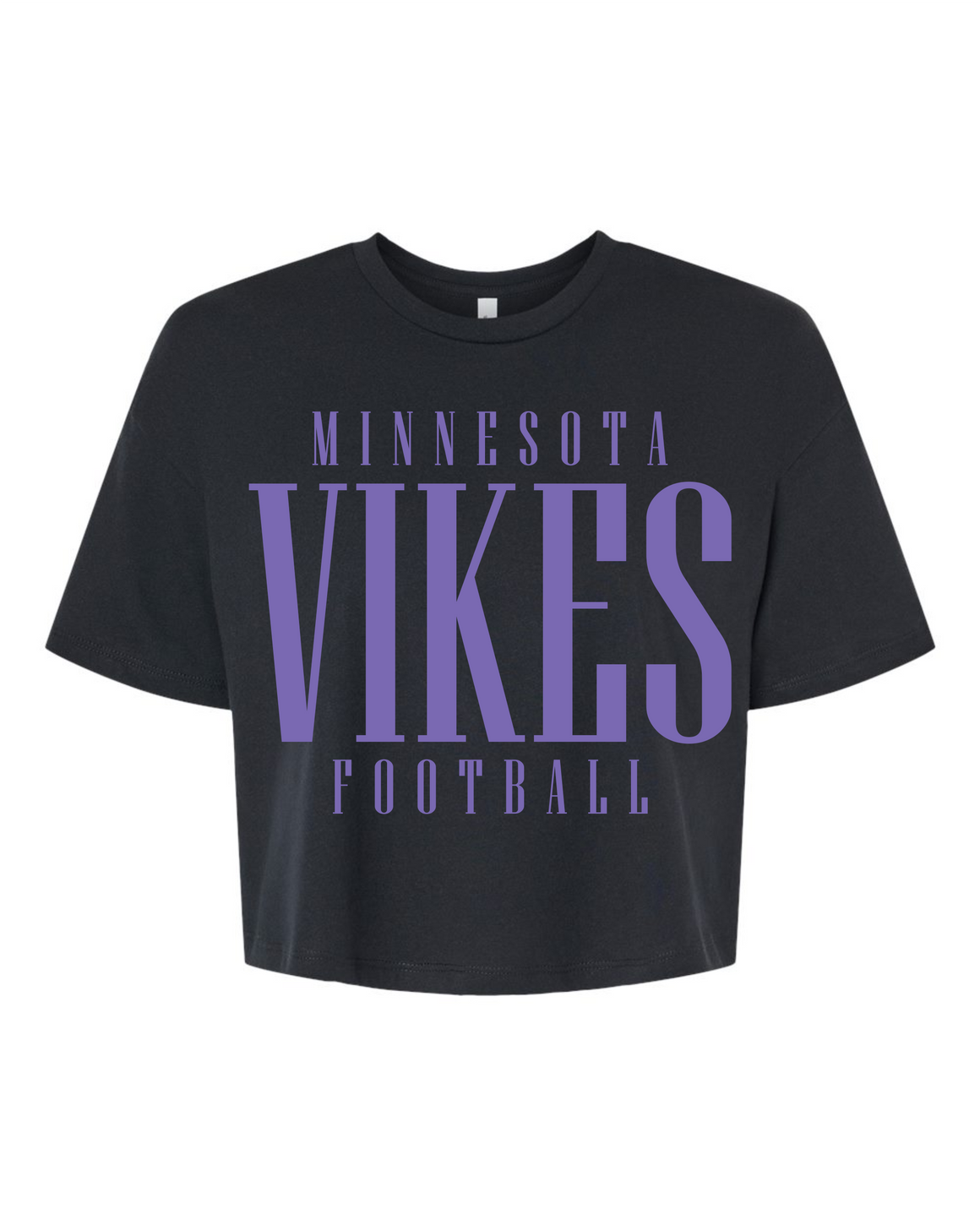 Women's Minnesota Vikes Crop [black]