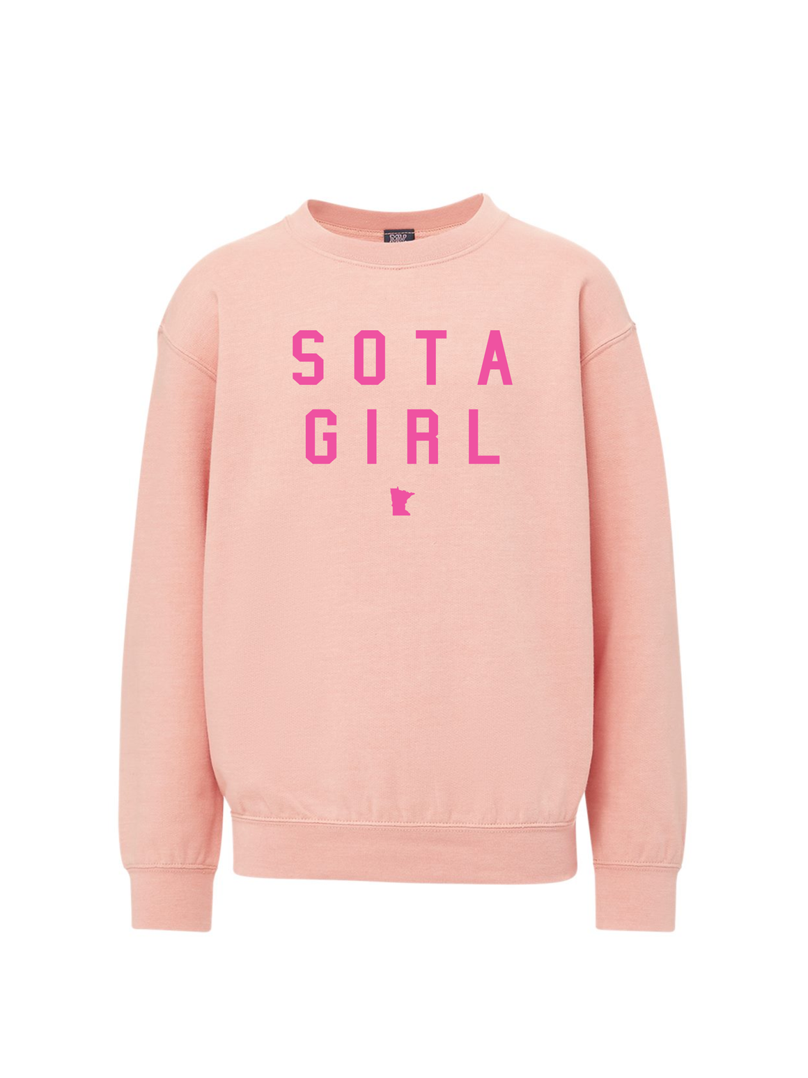 Youth Sota Girl Crew [puff logo] - Northern Print Co.