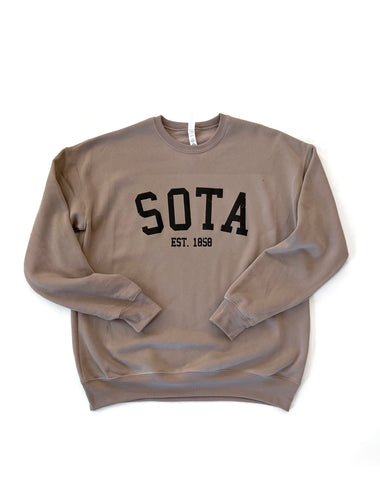 Maple Crewneck [puff logo] - Northern Print Co.