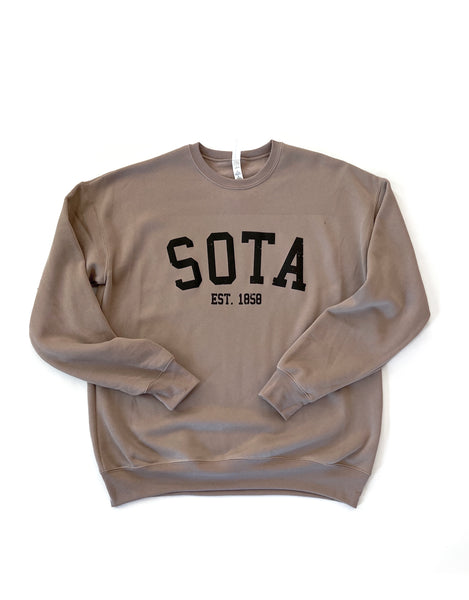 Maple Crewneck [puff logo] - Northern Print Co.