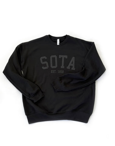 MN Midnight Crewneck [puff logo] - Northern Print Co.