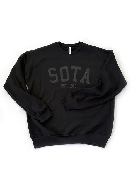 MN Midnight Crewneck [puff logo] - Northern Print Co.