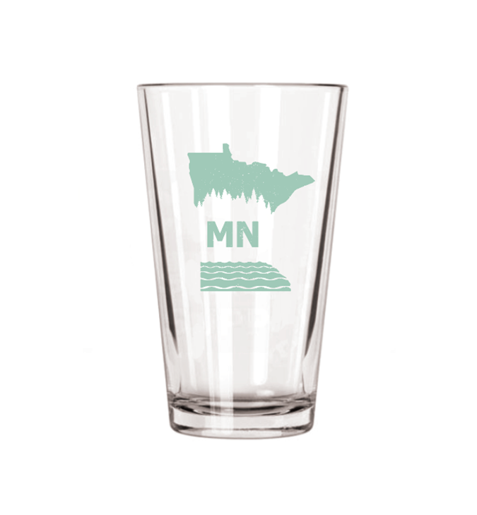 Classic State Pint Glass - Northern Print Co.