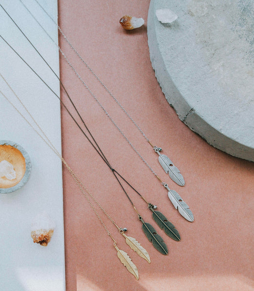 Feather Lariat - Northern Print Co.