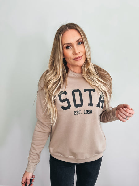 Maple Crewneck [puff logo] - Northern Print Co.